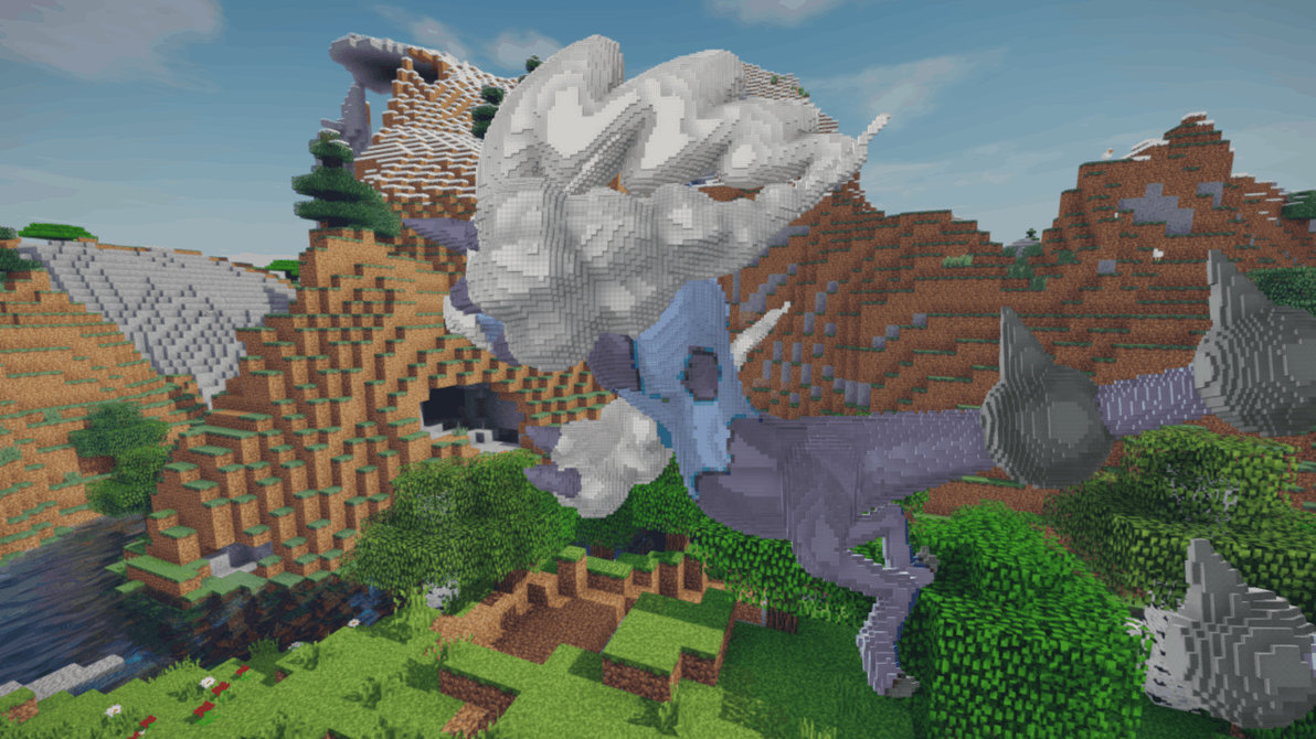 Minecraft Therian Thundurus Build Schematic by inostupid on DeviantArt