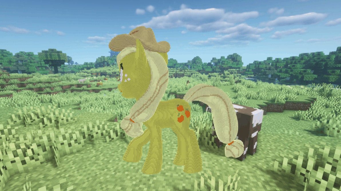 Minecraft Applejack Build Schematic by inostupid on DeviantArt