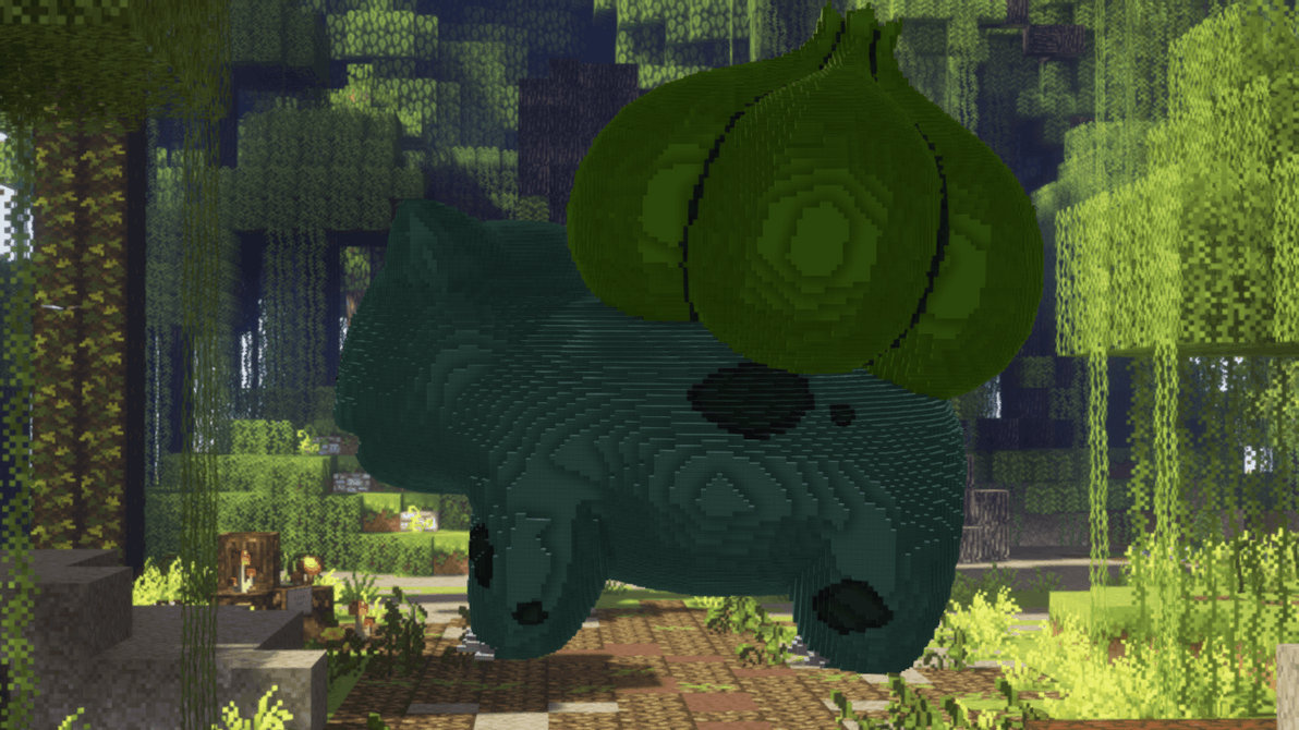 Minecraft Bulbasaur Build Schematic by inostupid on DeviantArt