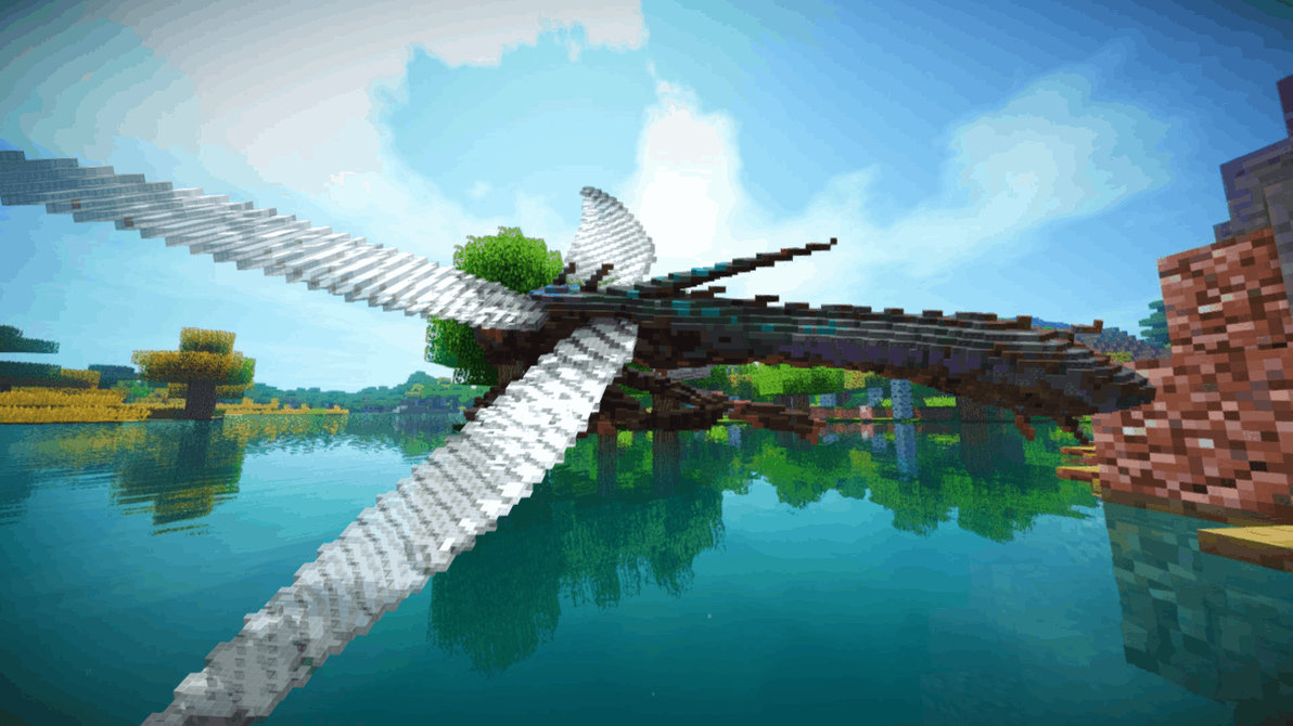 Minecraft Dragonfly Build Schematic by inostupid on DeviantArt