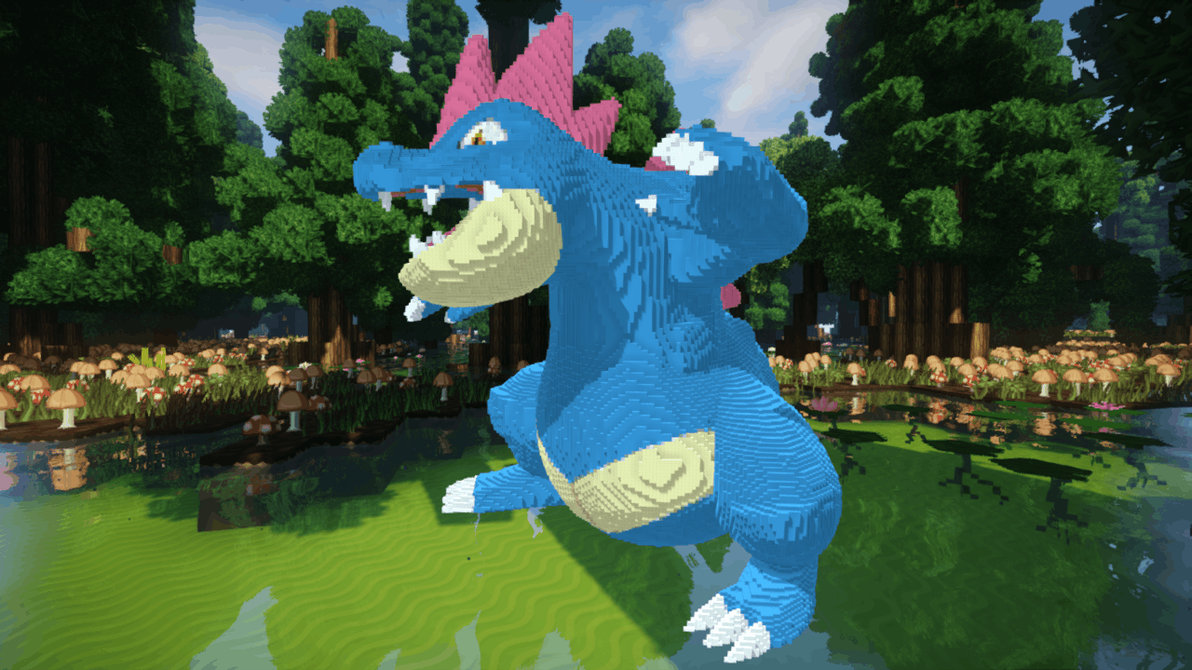 Minecraft Feraligatr Build Schematic by inostupid on DeviantArt