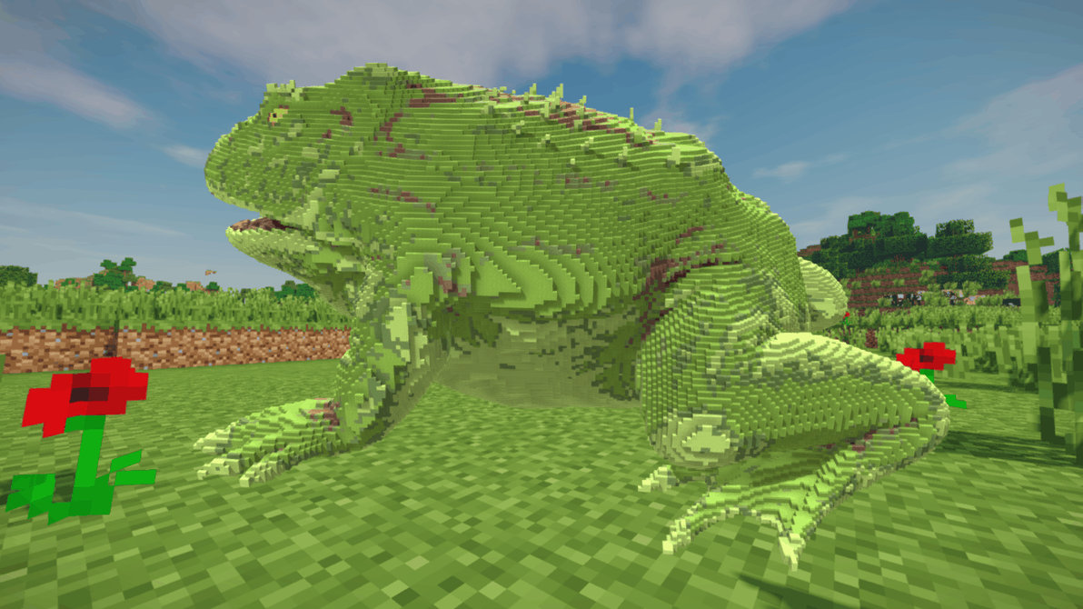 Minecraft Frog Build Schematic by inostupid on DeviantArt