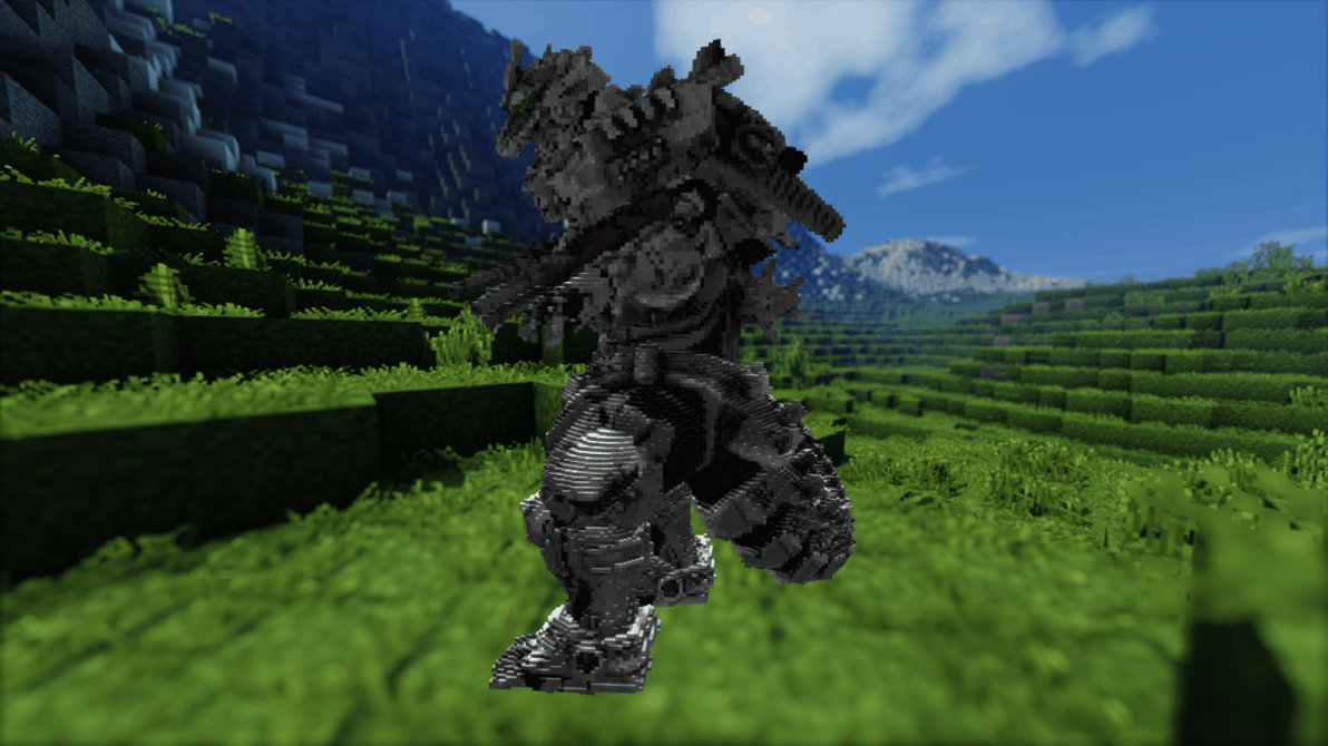 Minecraft Godzilla Build Tutorial Minecraft Mecha Godzilla Build Schematic by inostupid on DeviantArt