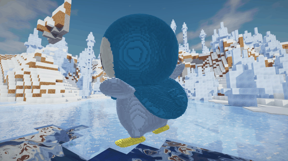 Minecraft Piplup Build Schematic by inostupid on DeviantArt