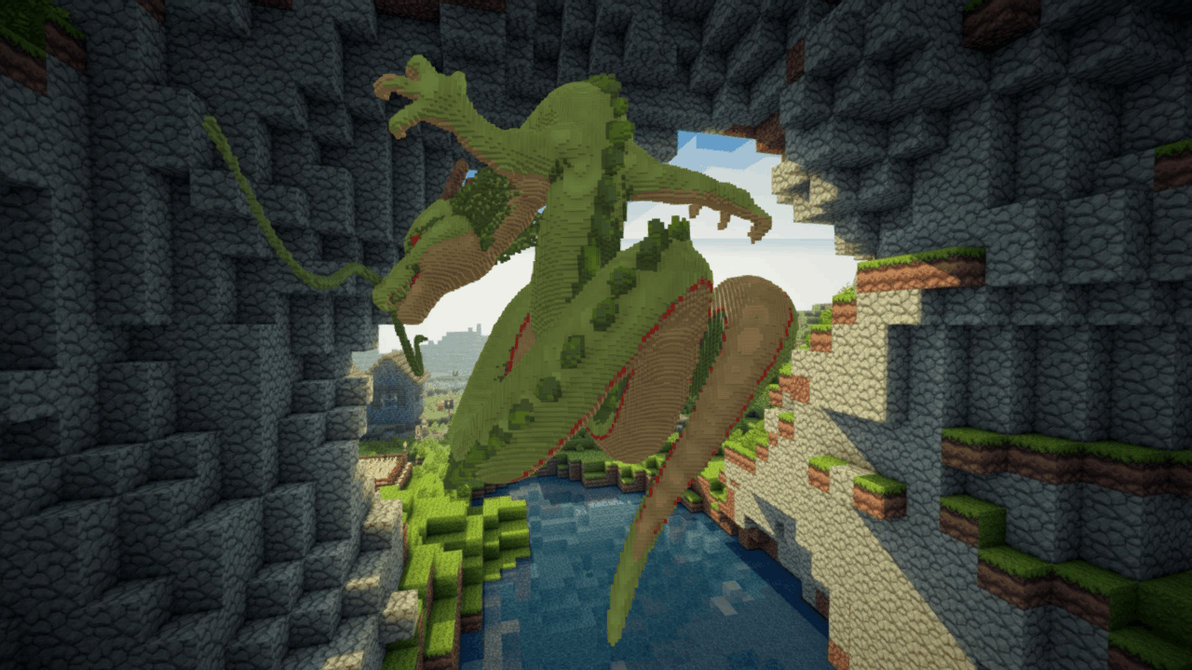 Minecraft Shenron Build Schematic by inostupid on DeviantArt