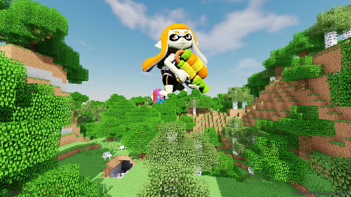 Minecraft Inkling Model Minecraft Inkling Girl Wallpaper - inostupid by inostupid on DeviantArt