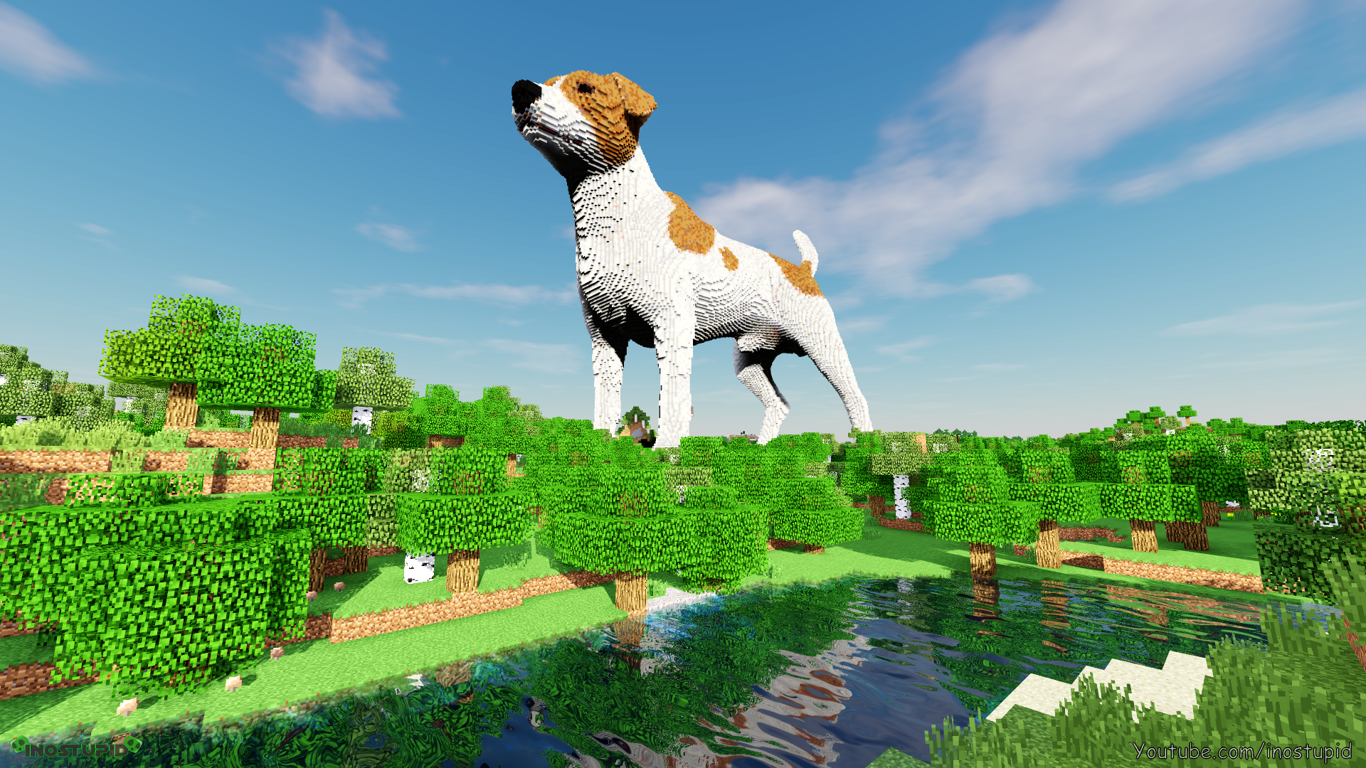 Novaskin-minecraft-wallpaper BEN and his dog by Rubeccaknight on DeviantArt