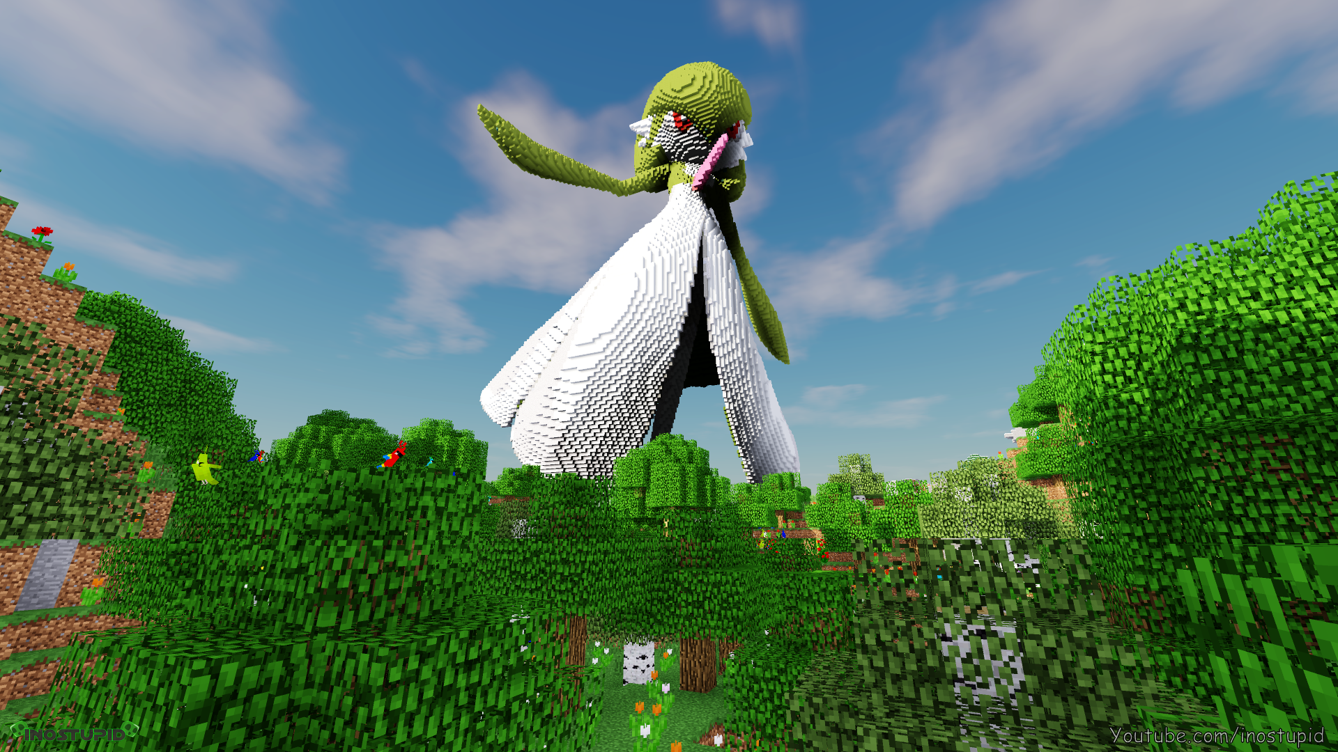 Shiny Gardevoir (Pokemon) 3D Art Minecraft Map