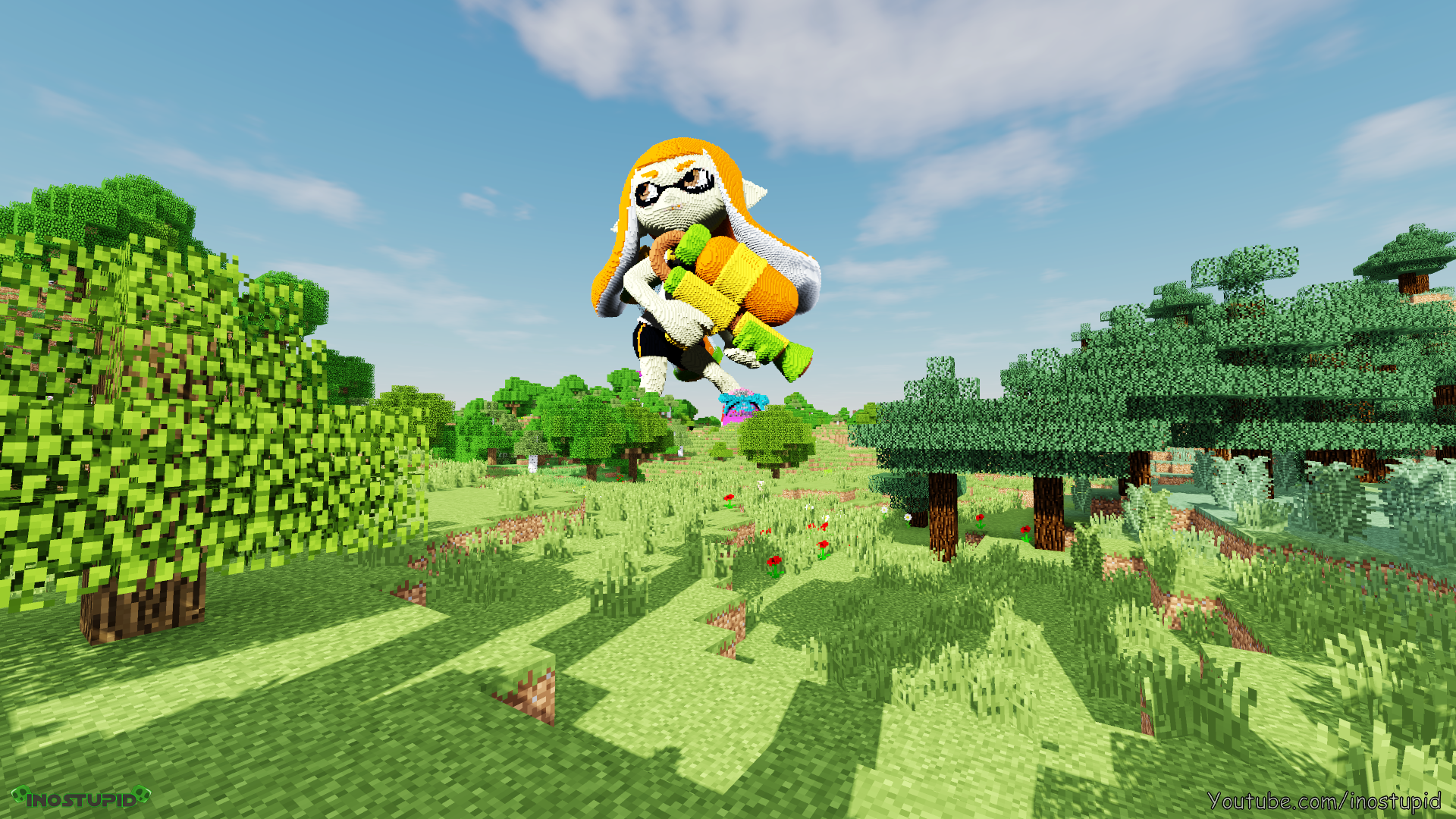 Minecraft Inkling Model Minecraft Inkling Girl Wallpaper - inostupid by inostupid on DeviantArt
