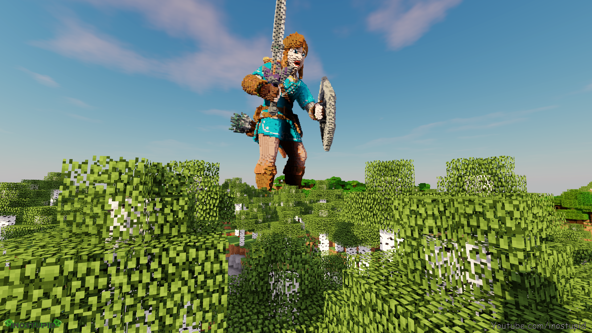 Minecraft Link BOTW Wallpaper - inostupid by inostupid on DeviantArt