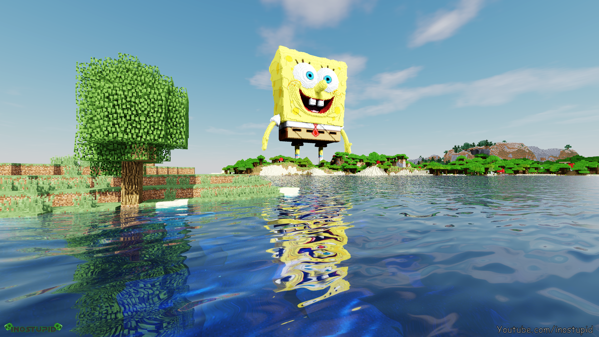 Minecraft Spongebob Wallpaper