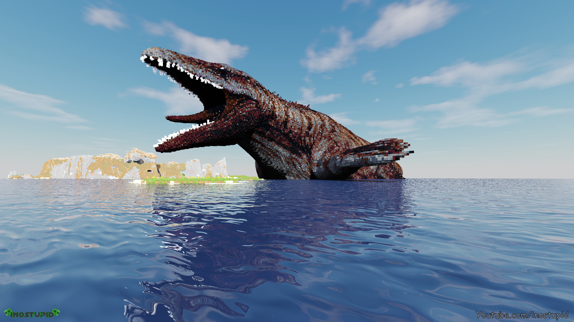 Minecraft Mosasaur Wallpaper - inostupid by inostupid on DeviantArt
