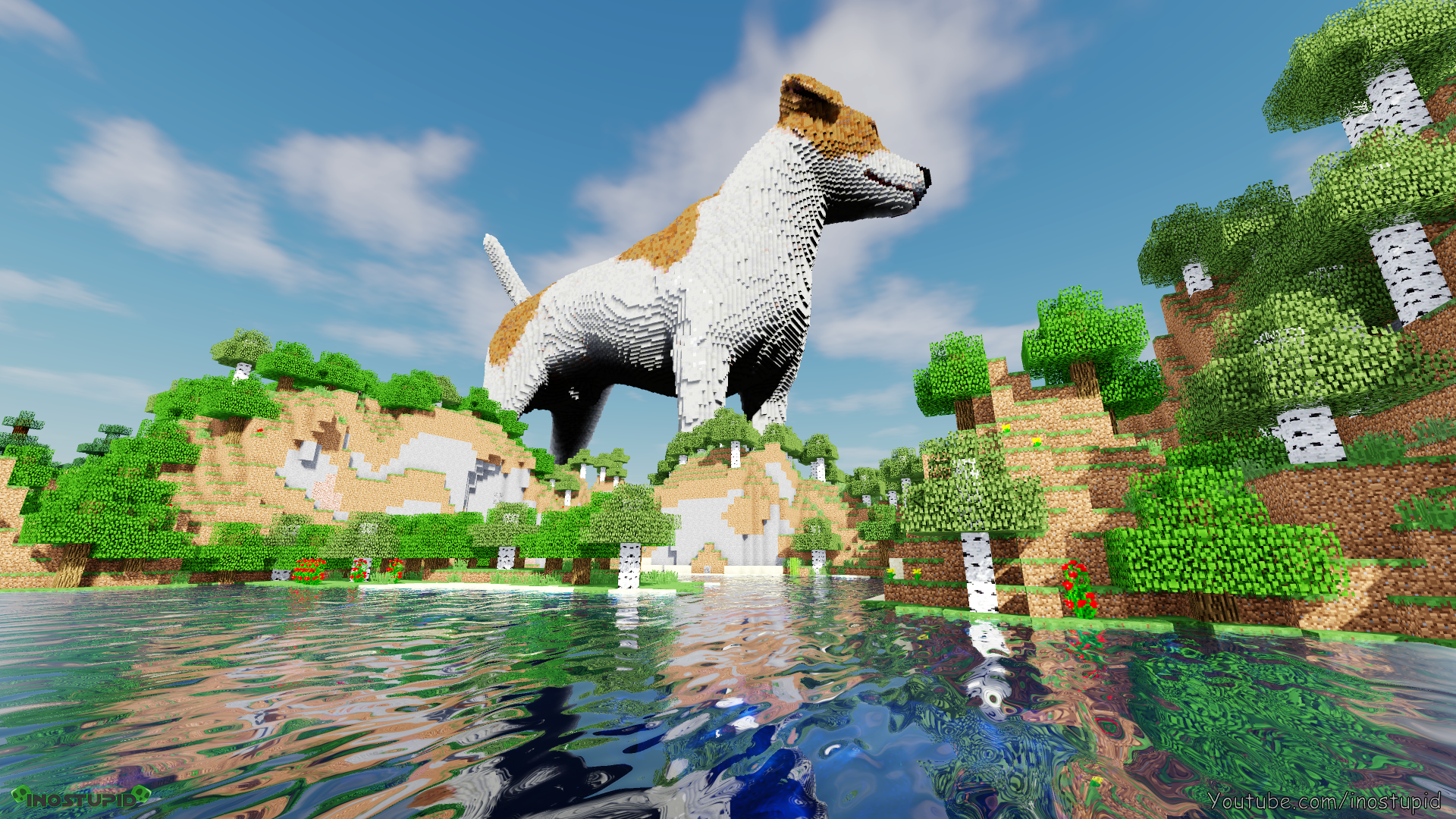 Novaskin-minecraft-wallpaper BEN and his dog by Rubeccaknight on DeviantArt