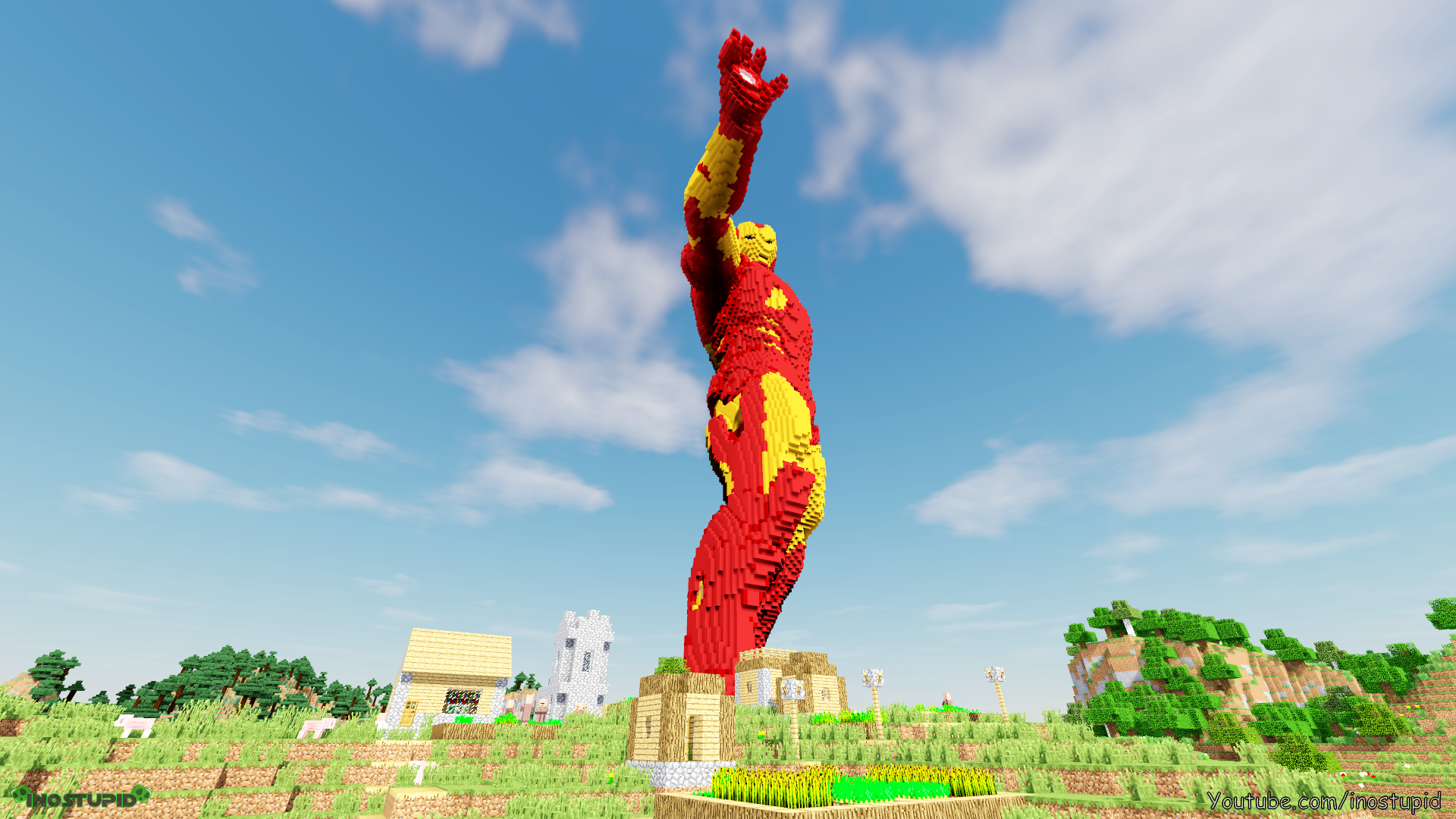 Iron man best sale statue minecraft