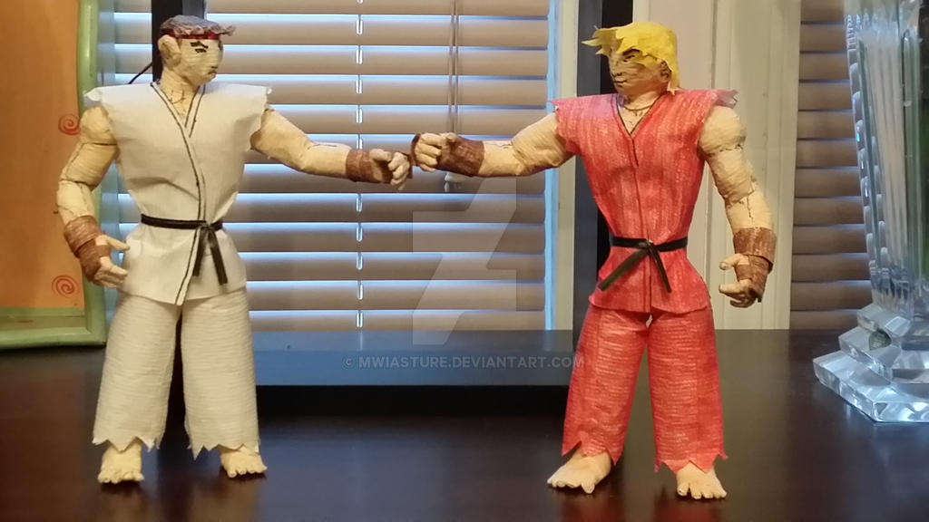 Ken and Ryu fist bump by MWiasture on DeviantArt