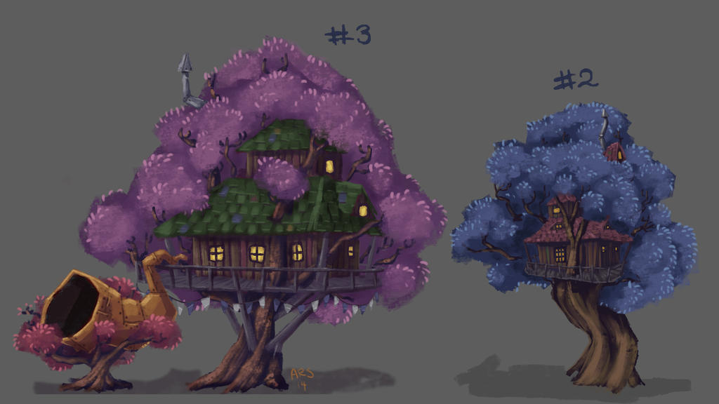 Treehouse concepts by arnfinnur on DeviantArt