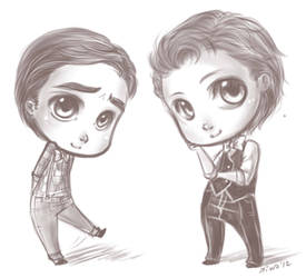 Klaine chibi