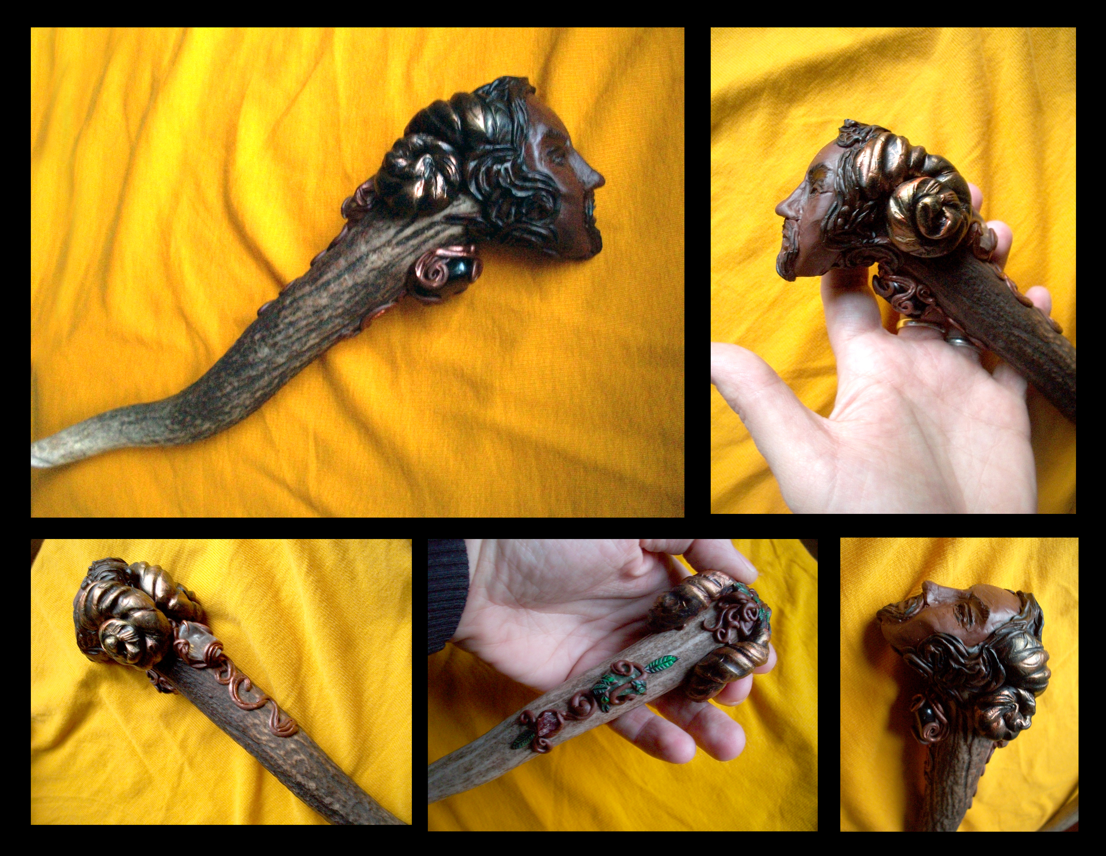 Horned God Cernunnos -Antler Wand