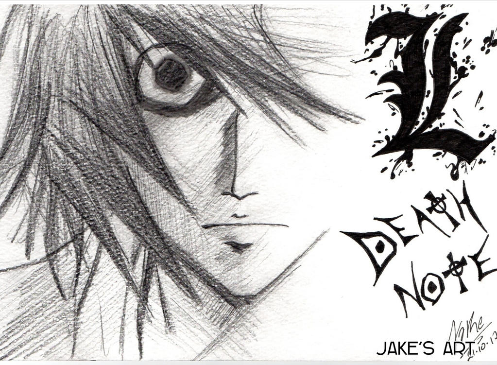 Deviantart La Note L - Death Note - by JakesArt90 on DeviantArt