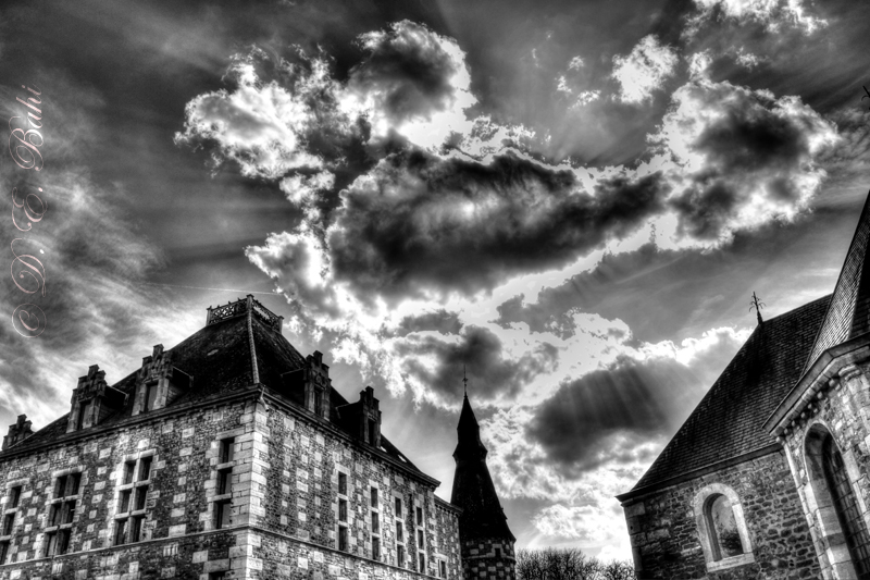 Sky over the Jehay Castle