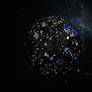 Macro planet with marble - The BB01 (BlackBlue)