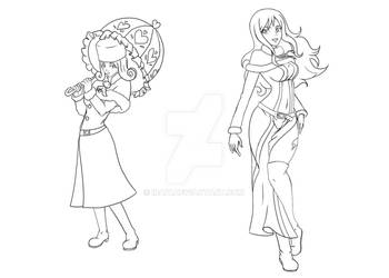 Juvia Line art Week 2 of Fairy Fest