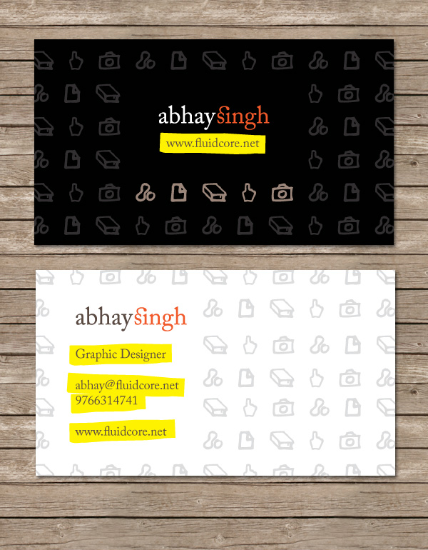 Abhay Singh Card Concept 1