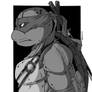 TMNT - Leonardo black white