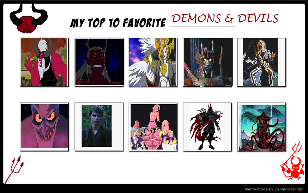Devil Best Top 10 favorite Demons and Devils by Drago-Pantherforever on DeviantArt