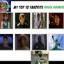 My top 10 favorite Green Rangers