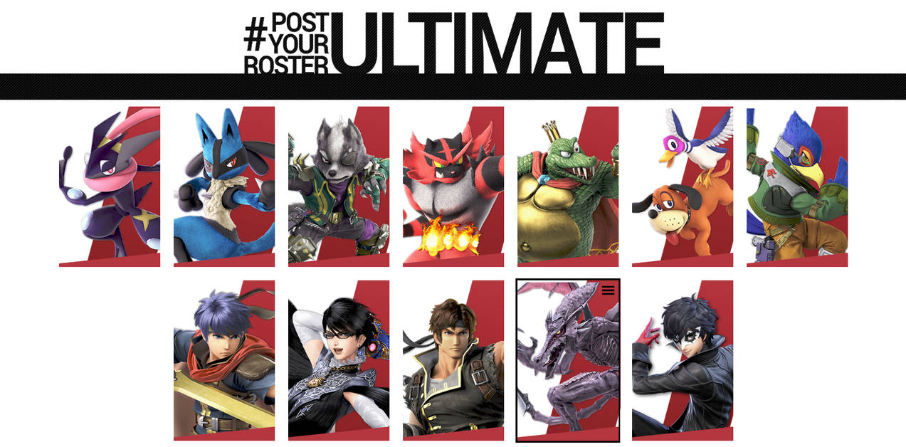 Ssbu Roster Expanded main SSBU roster by Drago-Pantherforever on DeviantArt