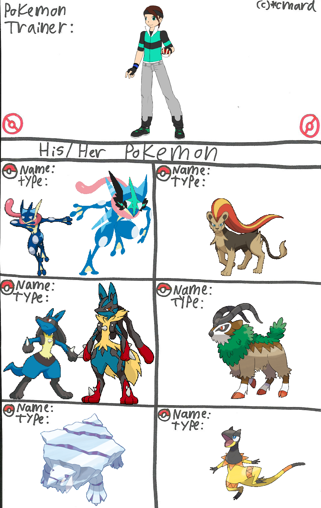Bradley's pokemon team (Kalos Lineup) by Drago-Pantherforever on DeviantArt