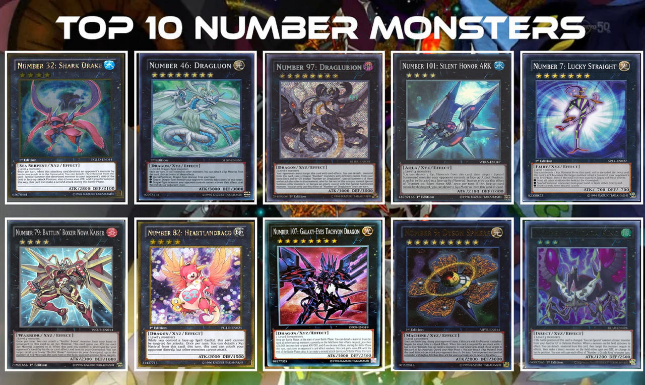Best Card Numbers My top 10 Number Cards by Drago-Pantherforever on DeviantArt