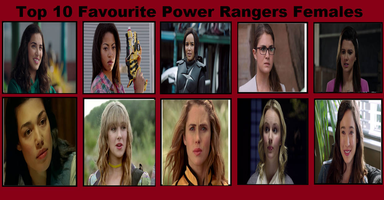 My top 10 favorite female Power rangers by Drago-Pantherforever on ...