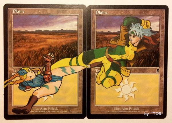 Plains cards, Cammy VS Rogue, Crossover