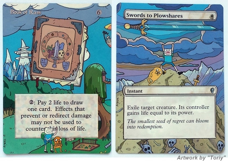 adventure time mtg cards Custom Deck Adventure Time Playmat - Limited
