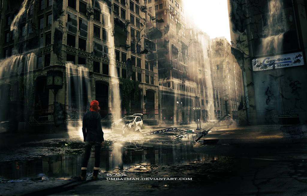 Abandoned City (Matte Painting ) by umbatman