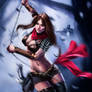 Red Ridding Hood In The Woods