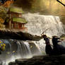 Samurai Showdown near a Water Fall