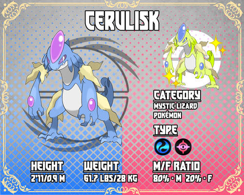 Pokemon Guardians Dex Entry - Cerulisk
