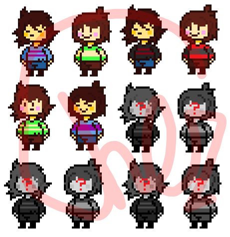 Undertale Chara sprite by apricoskaart on DeviantArt