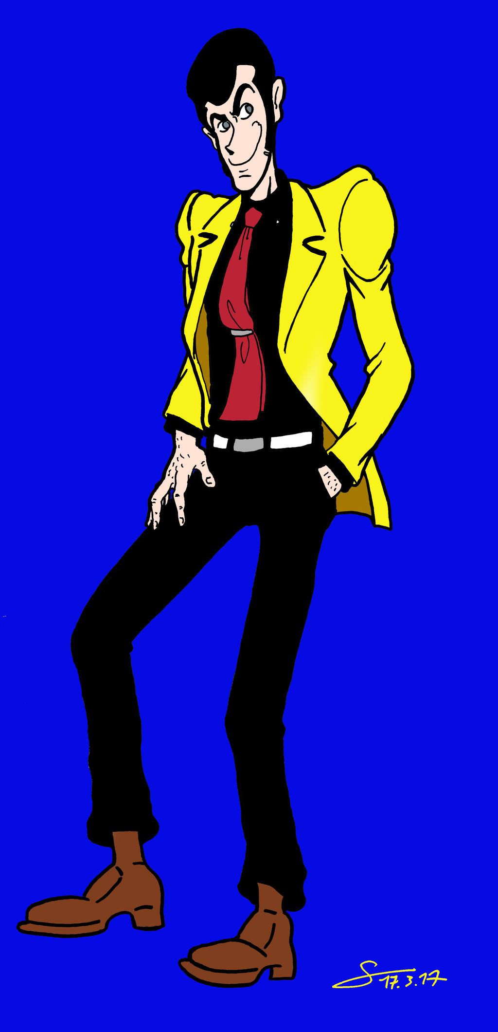 Lupin III: Full Body Lupin colored