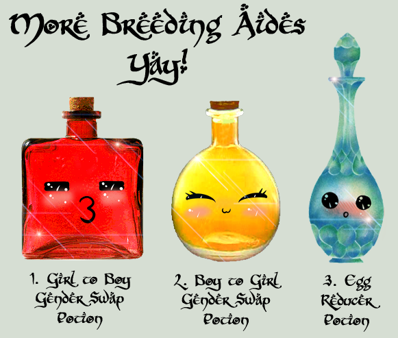 New Potions!! - Moar Breeding Aides