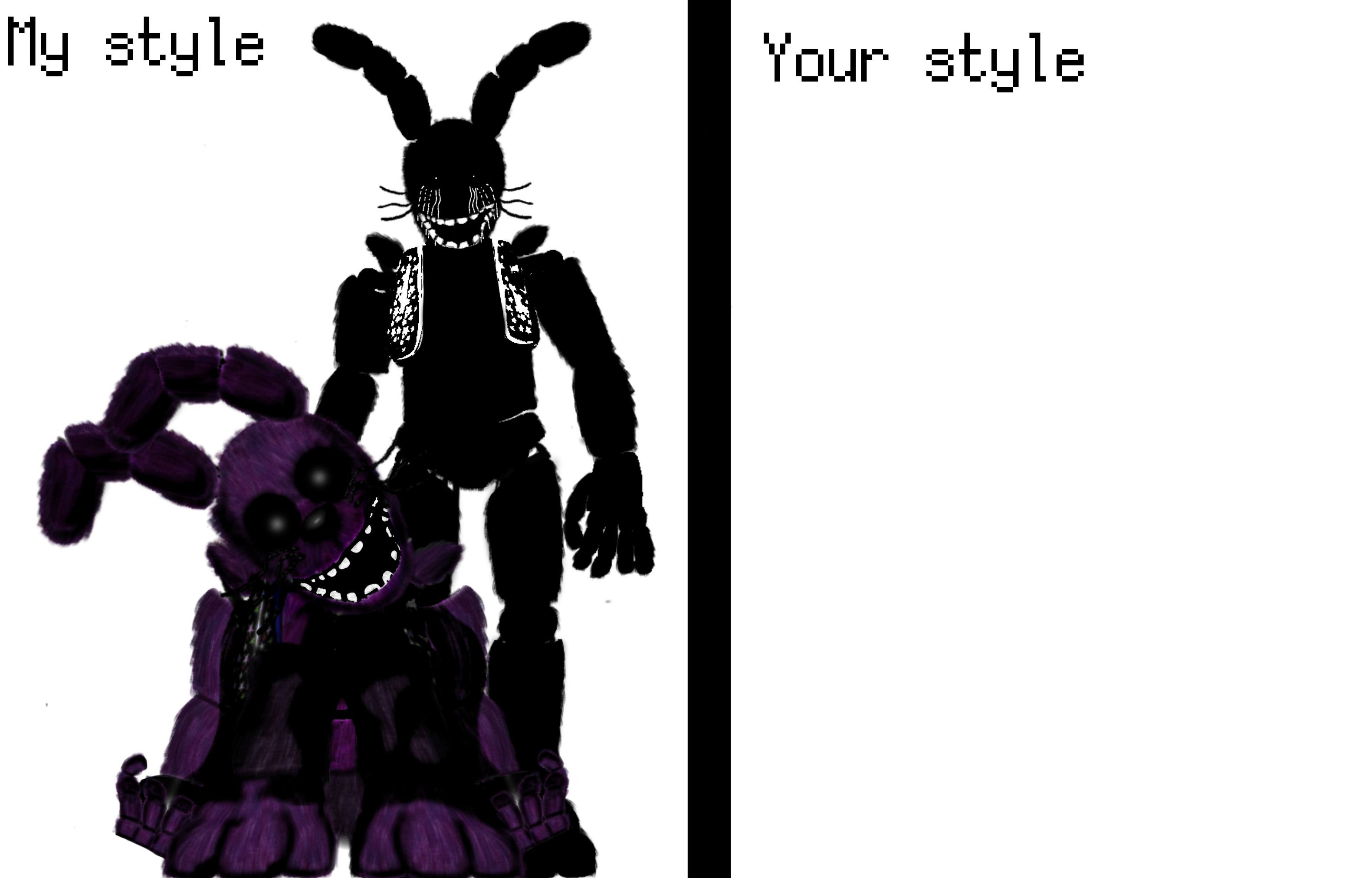 Mr Smiles and Shadow Rabbit my style and yours by TwistedGhost976 on ...