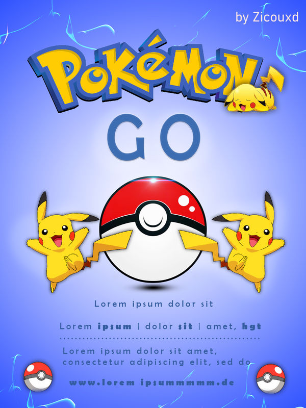 Pokemon Go Flyer by ZicouXD on DeviantArt