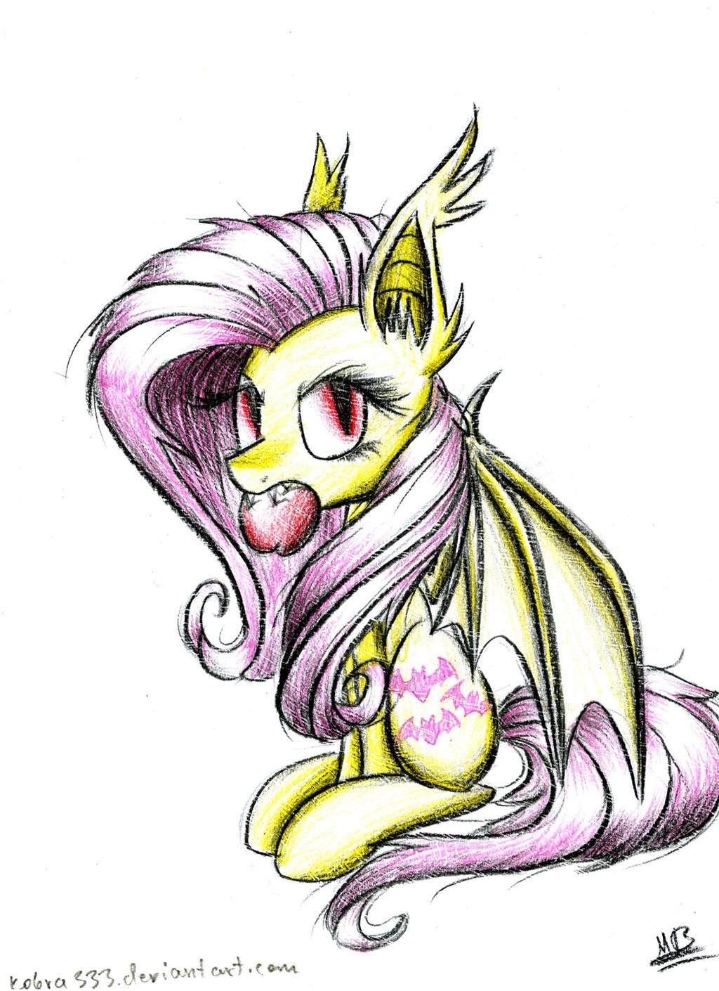 Flutterbat Deviantart Front Flutterbat by Kobra333 on DeviantArt