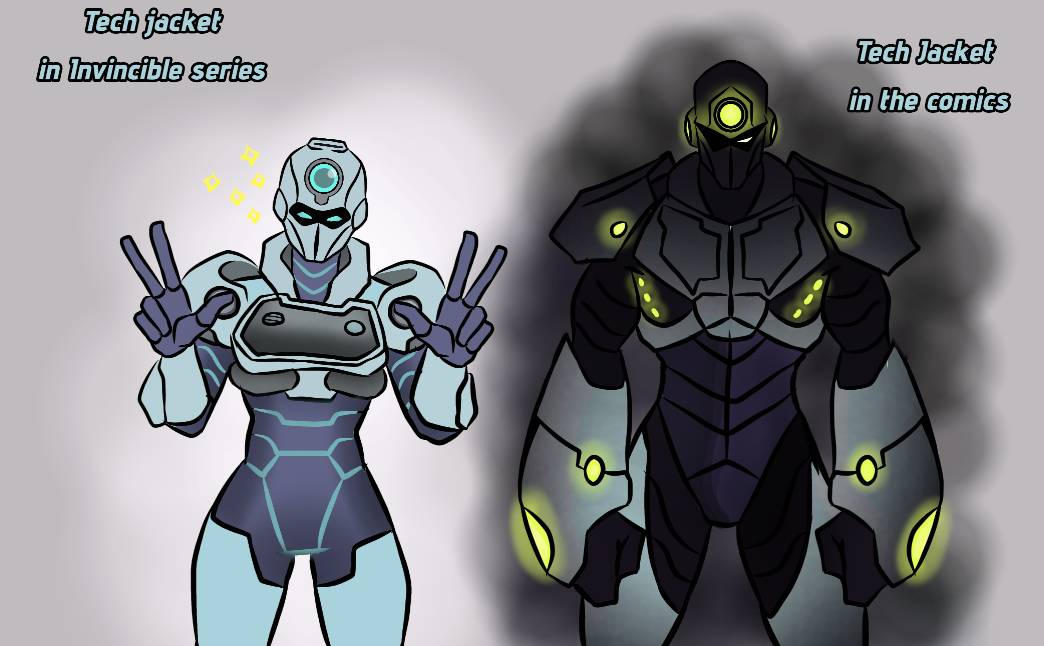Two different version's of Tech Jacket by TomasArtist20 on DeviantArt