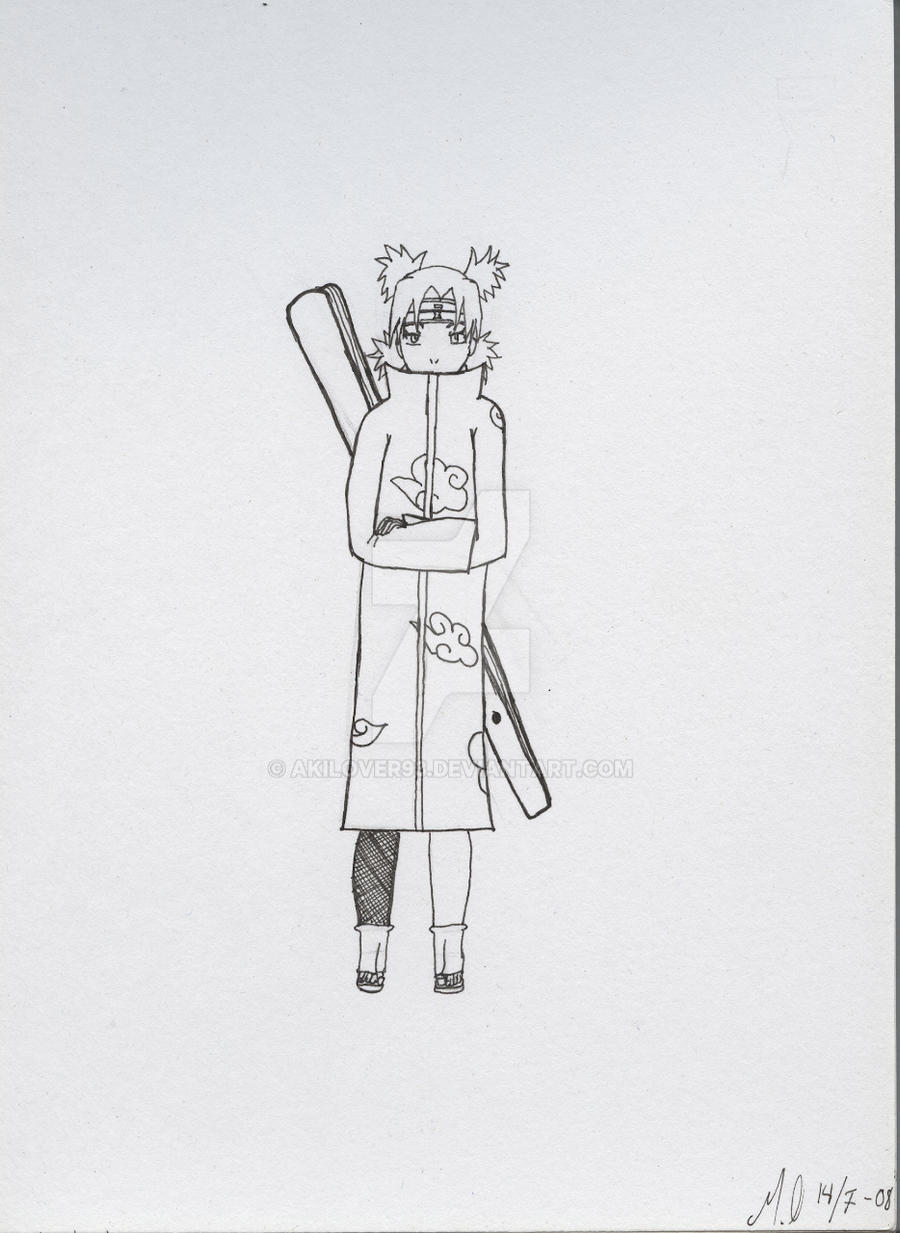 Temari as an Akatsuki