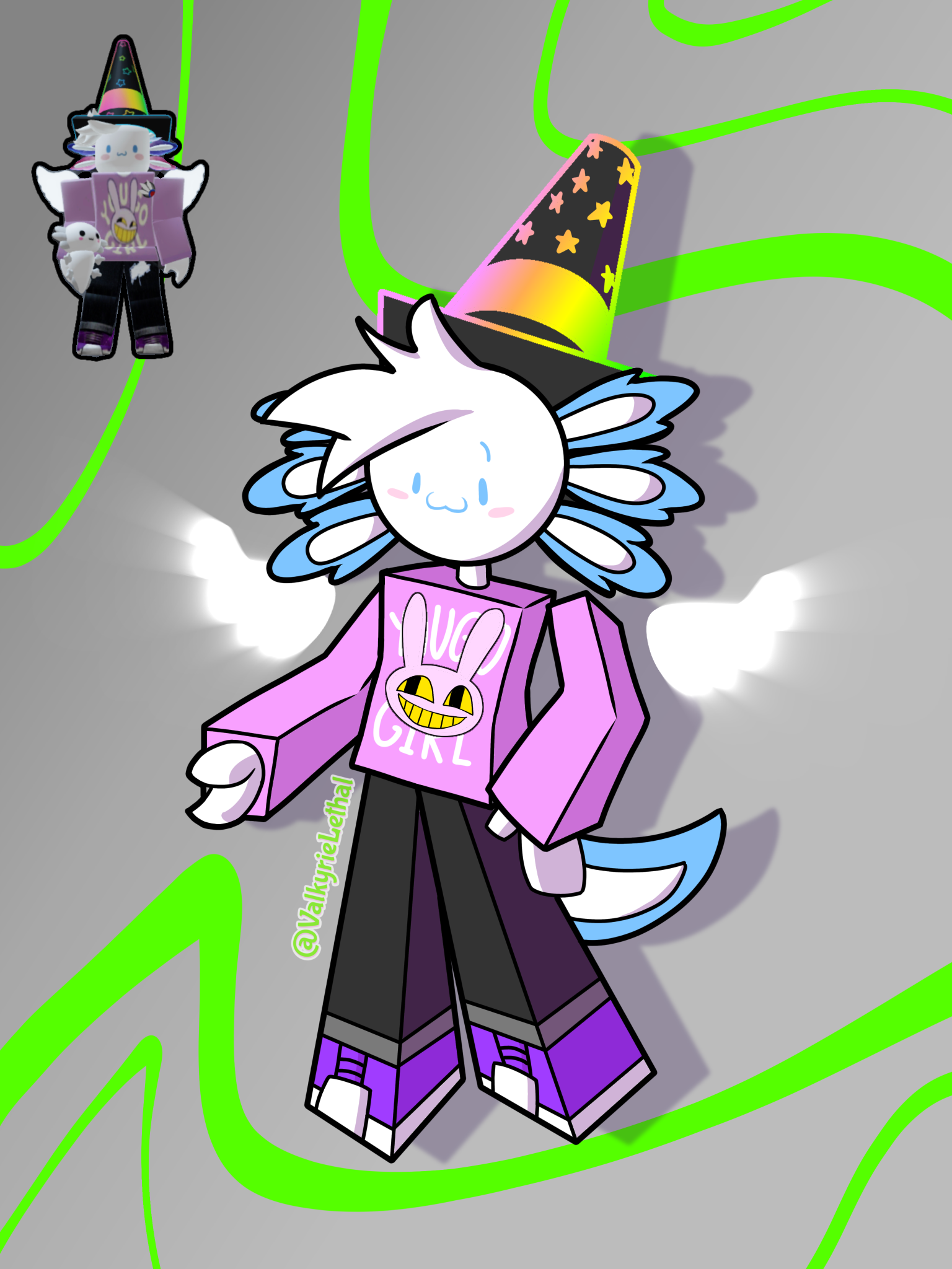 Art of my Roblox Avatar! by ValkyrieLethal on DeviantArt