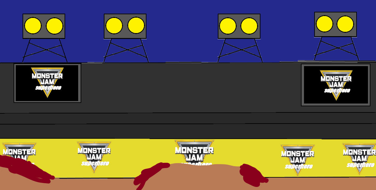 Monster Jam Superhero Stadium By Sessionzd On DeviantArt
